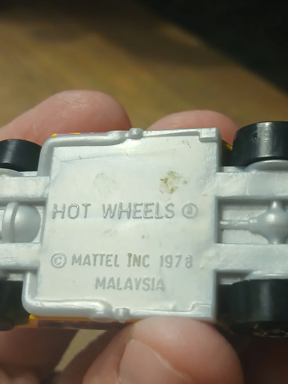 Vintage 1978 Hot Wheels ’55 Chevy – Yellow with Pink/Blue Graphics